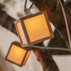 Newgarden LED-solcellelyskæde Vega, bambus, IP44