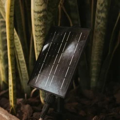 Newgarden LED-solcellelyskæde Maro, træfarvet, jute IP44