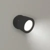 Newgarden LED-væglampe Roll 8, sort, drejelig