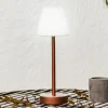 Newgarden Lola Slim LED-bordlampe batteri rosaguld