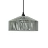 Newgarden pendellampe Calabardina, grøn, reb, Ø30cm, IP44