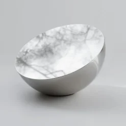 New Works Bordsspejl Aura, Ø 13 cm, stål, poleret