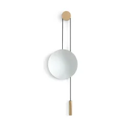 New Works spejl Rise and Shine, messing, Ø 45 cm, glas