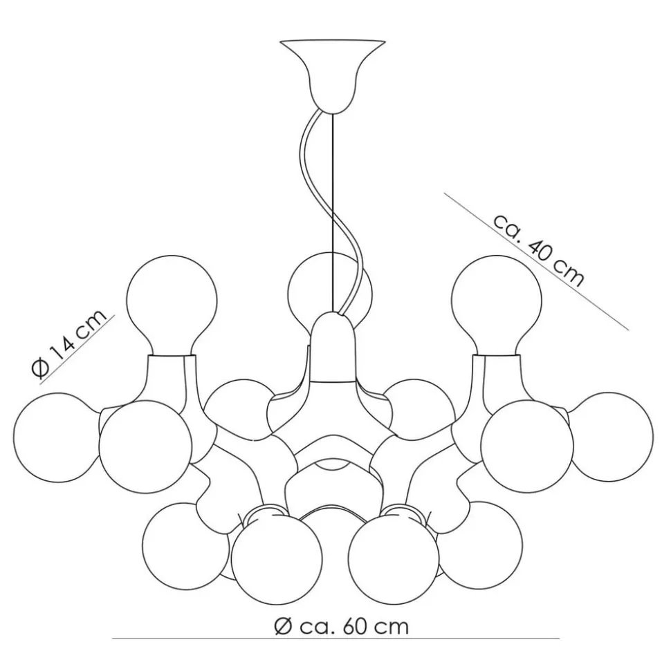 NEXT DNA ChandelierXL - Lysekrone i sort