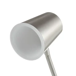Nikkelfarvet LED bordlampe Narcos