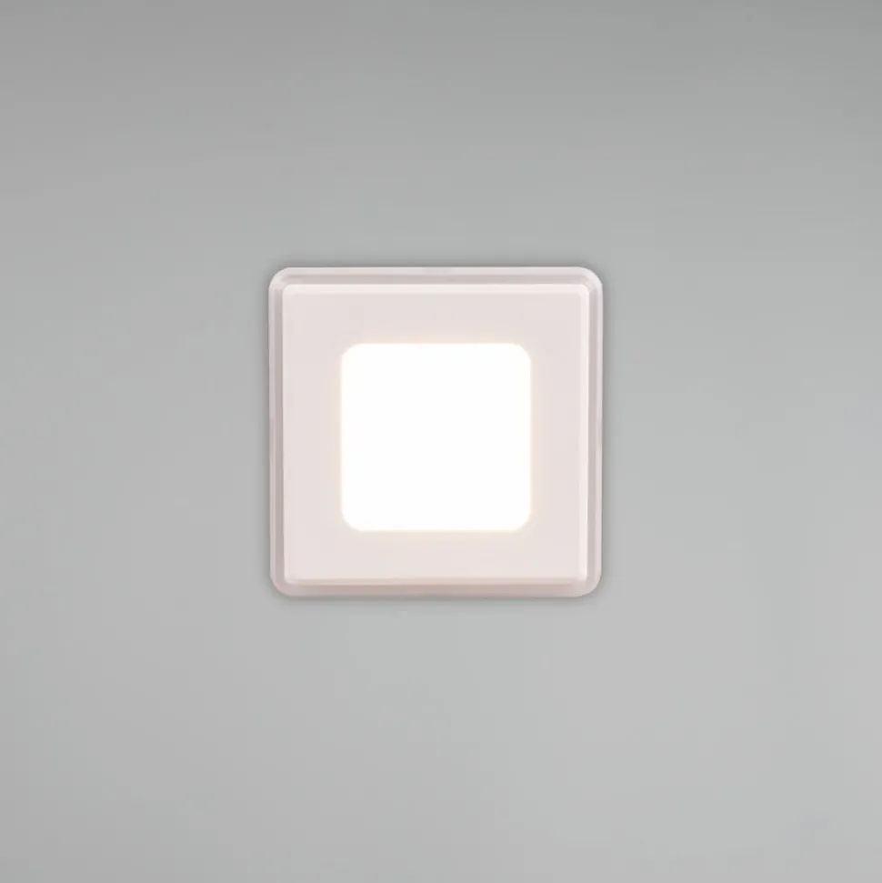 Nimbus LED-lampe IP44 8,5x8,5cm 830 hvid