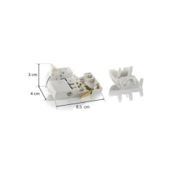 Noa 3-faset multiadapter, bærestyrke 5kg, hvid
