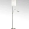 Nola LED-gulvlampe mat nikkel
