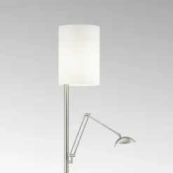 Nola LED-gulvlampe mat nikkel