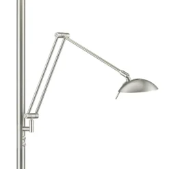 Nola LED-gulvlampe mat nikkel