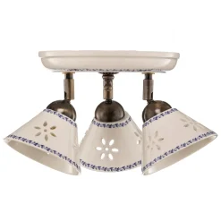NONNA loftlampe i hvid keramik, 3 lyskilder