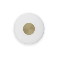 Northern LED-væglampe Glint, Ø 25 cm, glas, opal hvid