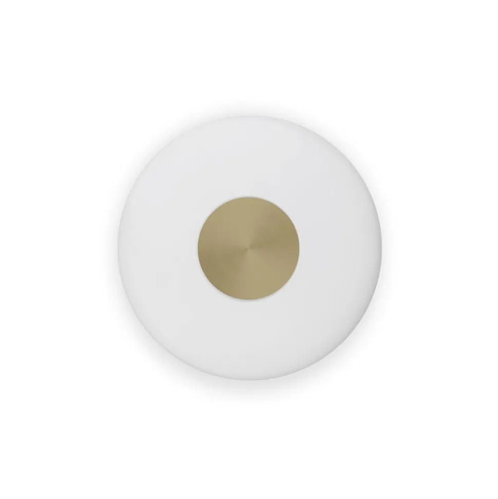 Northern LED-væglampe Glint, Ø 25 cm, glas, opal hvid