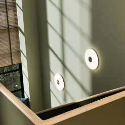 Northern LED-væglampe Glint, Ø 25 cm, glas, opal hvid