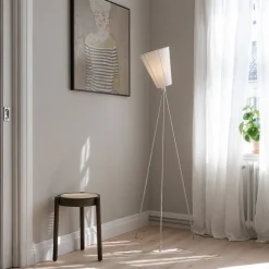 Northern Oslo Wood gulvlampe hvid/hvid