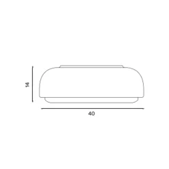 Northern Over Me loftslampe sort 40 cm