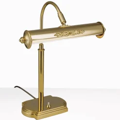 Nostalgisk bordlampe Picture, forgyldt