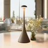 Nudrop LED-bordlampe, batteri, IP54, grafitgrå