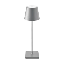 Nuindie LED genopladelig bordlampe, USB-C, grafit, IP54, dæmpbar