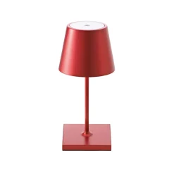 Nuindie mini LED genopladelig bordlampe, Easy Connect, rød, dæmpbar