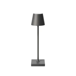 Nuindie pocket LED genopladelig bordlampe, grafit, IP54, dæmpbar