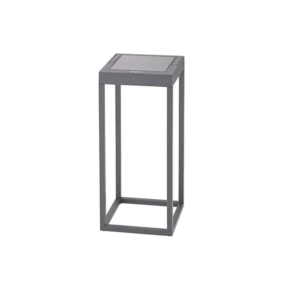 Numove LED solcellelampe, grafitgrå, højde 32,5 cm