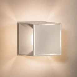 Nutalis mini LED-bordlampe, beige, IP54, dæmpbar