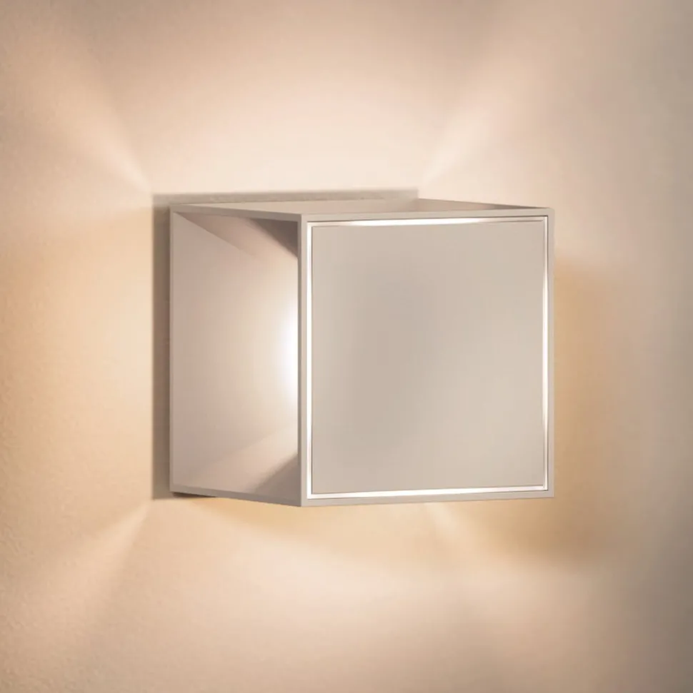 Nutalis mini LED-bordlampe, beige, IP54, dæmpbar
