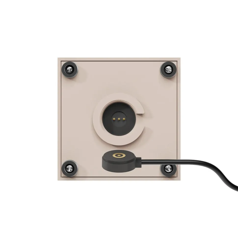Nutalis mini LED-bordlampe, beige, IP54, dæmpbar