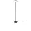 Nuura LED-gulvlampe Blossi, højde 120 cm, sort/opal