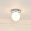 Nuura Liila 1 Medium væglampe IP44, sølv/hvid, varmhvid