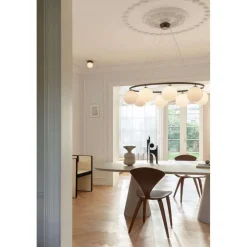 Nuura Liila 1 væg-/loftlampe, Ø 14 cm IP44, bronze/opal