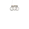 Nuura lysekrone Miira 3 Circular, Ø 54 cm, bronze/klar