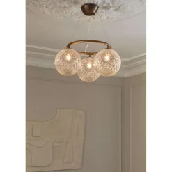 Nuura lysekrone Miira 3 Circular, Ø 54 cm, bronze/klar