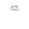 Nuura lysekrone Miira 3 Circular, Ø 54 cm, messing/klar