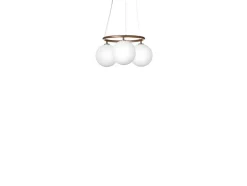 Nuura lysekrone Miira 3 Circular, Ø 54 cm, bronze/opal