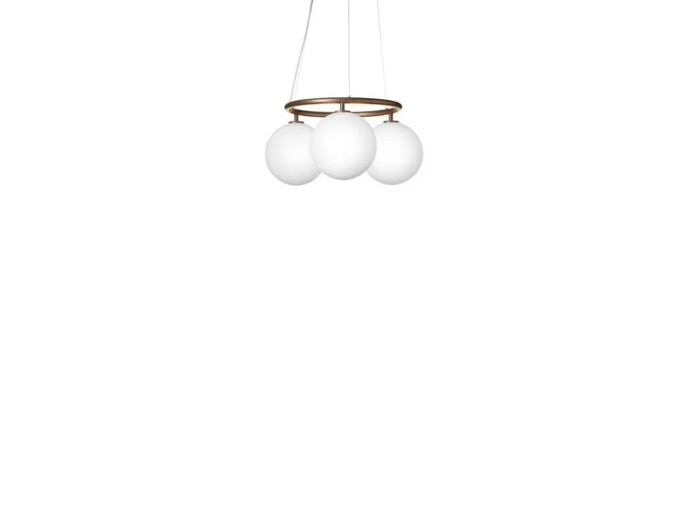 Nuura lysekrone Miira 3 Circular, Ø 54 cm, bronze/opal
