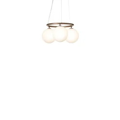 Nuura lysekrone Miira 3 Circular, Ø 54 cm, bronze/opal