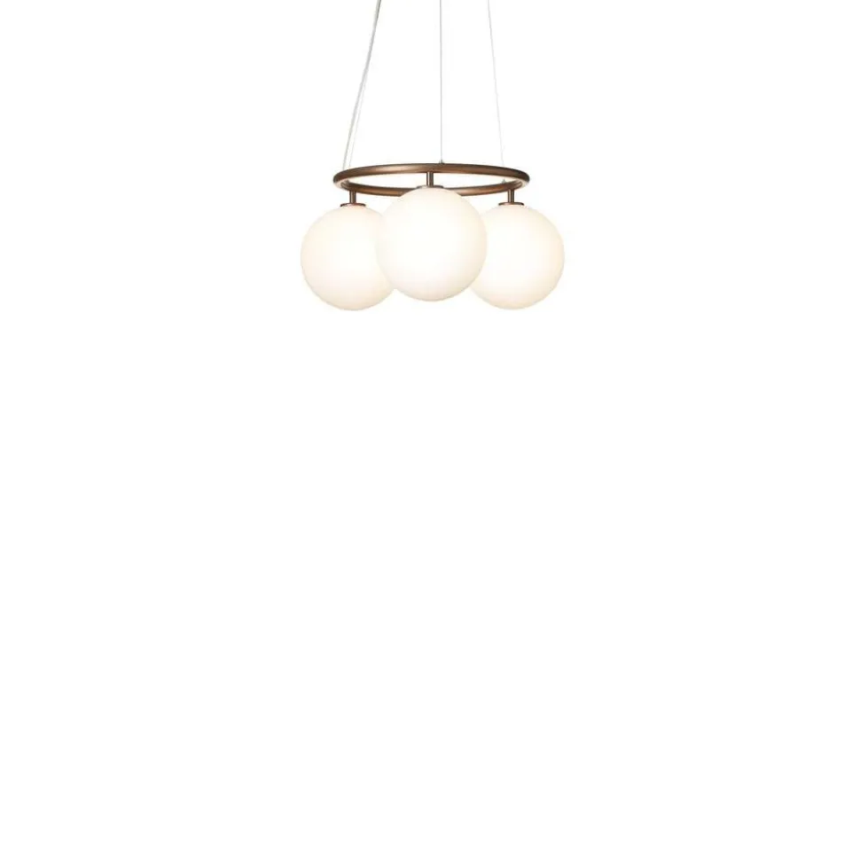 Nuura lysekrone Miira 3 Circular, Ø 54 cm, bronze/opal