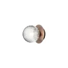 Nuura væglampe Liila 1, Ø 14 cm, IP44, bronze/klar