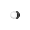 Nuura væglampe Liila 1, Ø 14 cm, IP44 , sort/opal