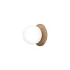 Nuura væglampe Liila 1, IP44, Ø 16,5 cm, bronze/opal