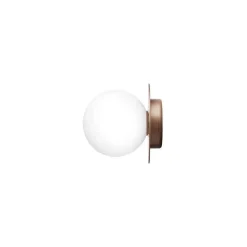 Nuura væglampe Liila 1, IP44, Ø 16,5 cm, bronze/opal