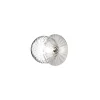 Nuura væglampe Liila 1, IP44, Ø 16,5 cm, sølv/klar