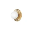 Nuura væglampe Liila Muuse, Ø 20 cm, IP44, guld/opal