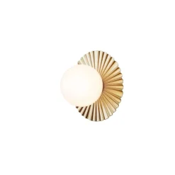 Nuura væglampe Liila Muuse, Ø 20 cm, IP44, guld/opal