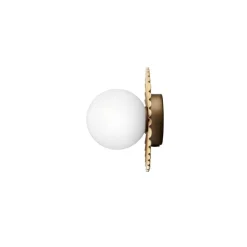 Nuura væglampe Liila Muuse, Ø 20 cm, IP44, guld/opal