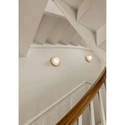 Nuura væglampe Liila Muuse, Ø 20 cm IP44, hvid/opal