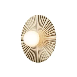 Nuura væglampe Liila Muuse, Ø 42 cm, IP44, guld/opal