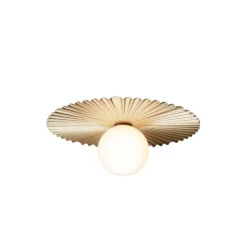 Nuura væglampe Liila Muuse, Ø 42 cm, IP44, guld/opal